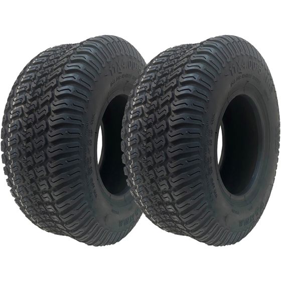 11x4.00-5 ruohonleikkurin monikäyttöiset nurmikkorenkaat, 4-kerroksiset, tubeless, Wanda P332 (2 kpl:n sarja)