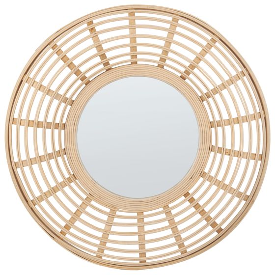 Seinäpeili HANUA 60 cm 60 cm bambu Luonnonväri