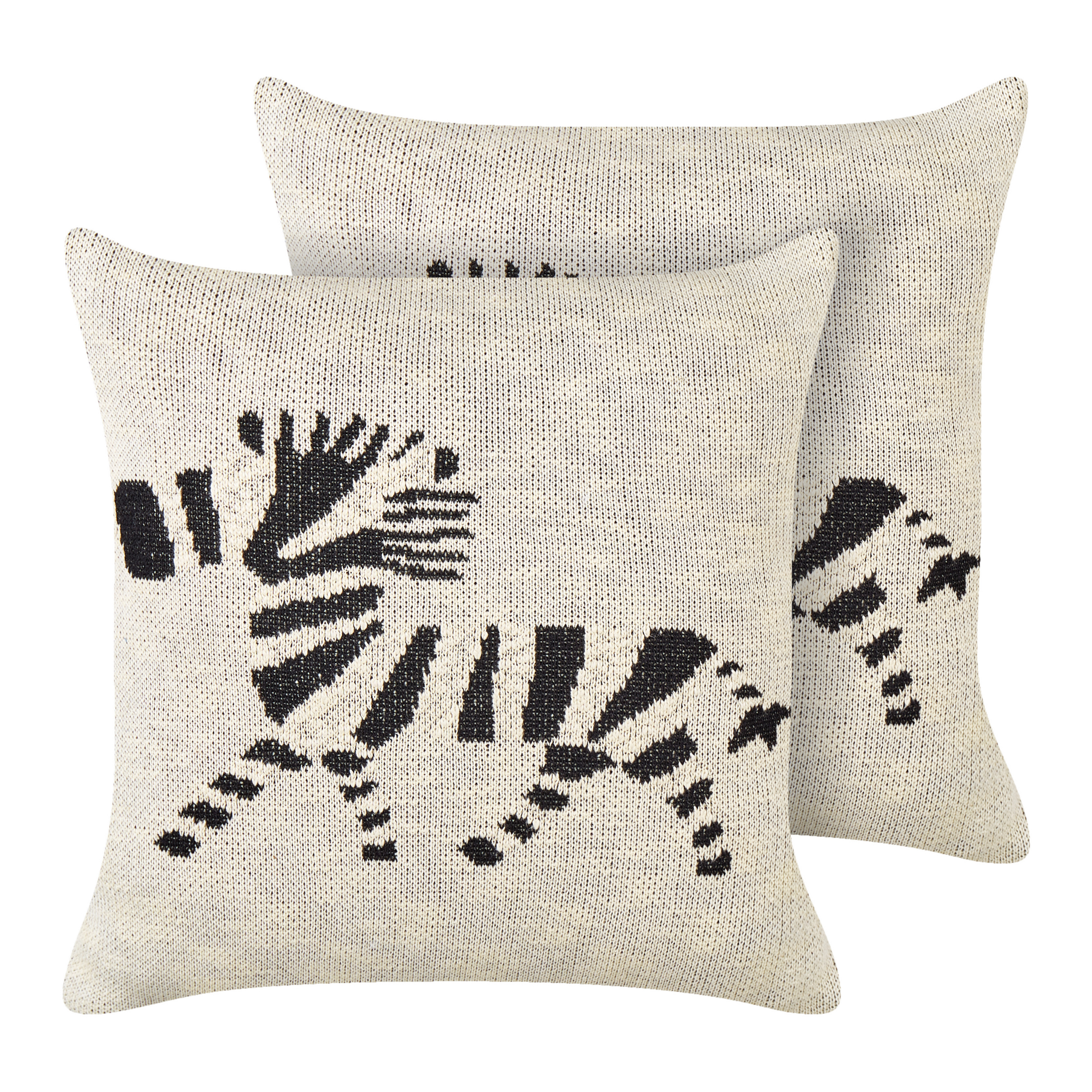 Koristetyynysetti 2 kpl JABORI 45 x 45 cm Puuvilla Beige