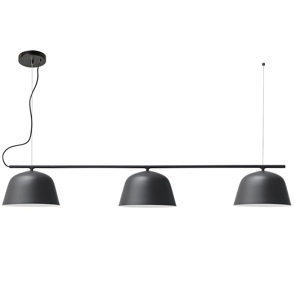 TOOLIGHT riippuva kattovalaisin APP1478-3CP musta, 115x24, 5x16, 5cm