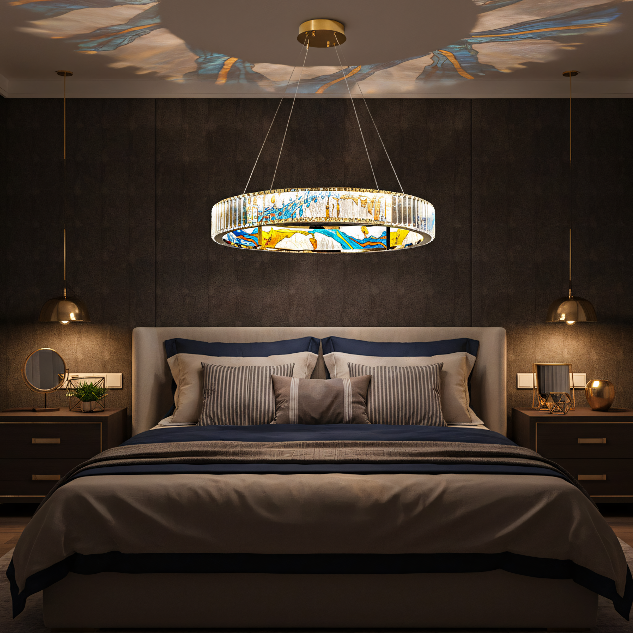 TOOLIGHT riippuvalaisin APP1748-CP läpinäkyvä, 60X60X115CM