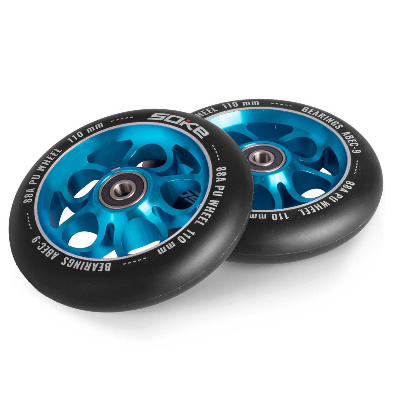 110 mm siniset skootterin renkaat 2 kpl