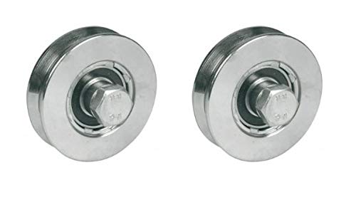 140mm V-urainen pyörä 2 kuulalaakeria - 2 kpl:n sarja