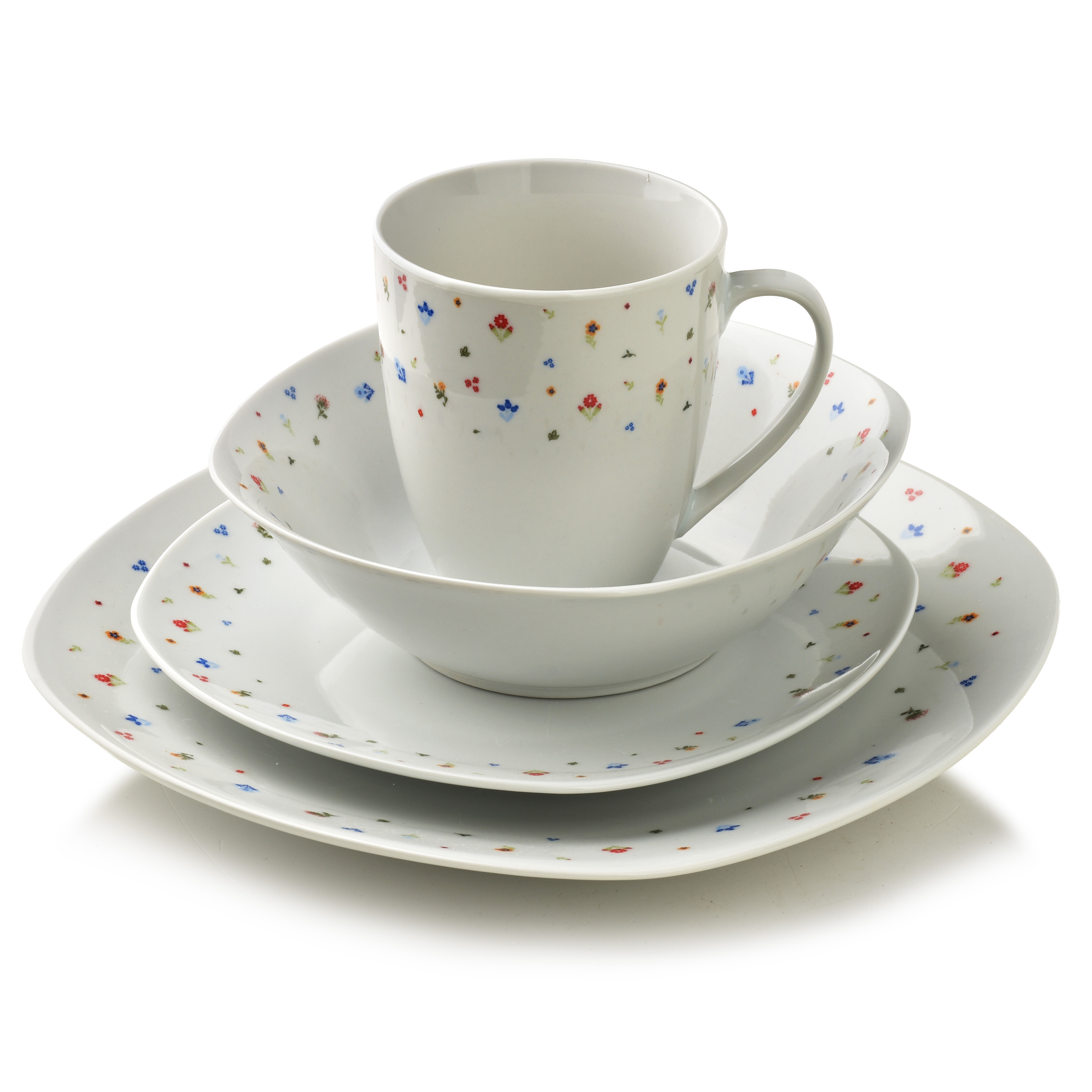 Astiasto posliini Affekdesign LEA MINI 25,5 cm violetti 16 osaa