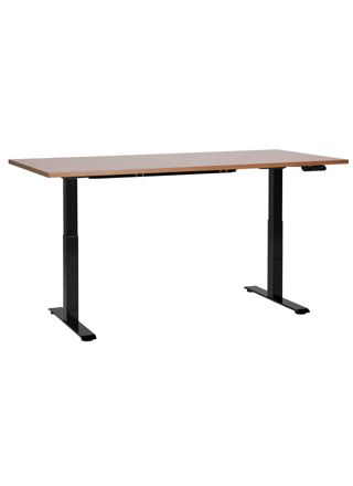 Sähkösäädettävä työpöytä DESTINES Ruskea/musta 160 cm 72 cm