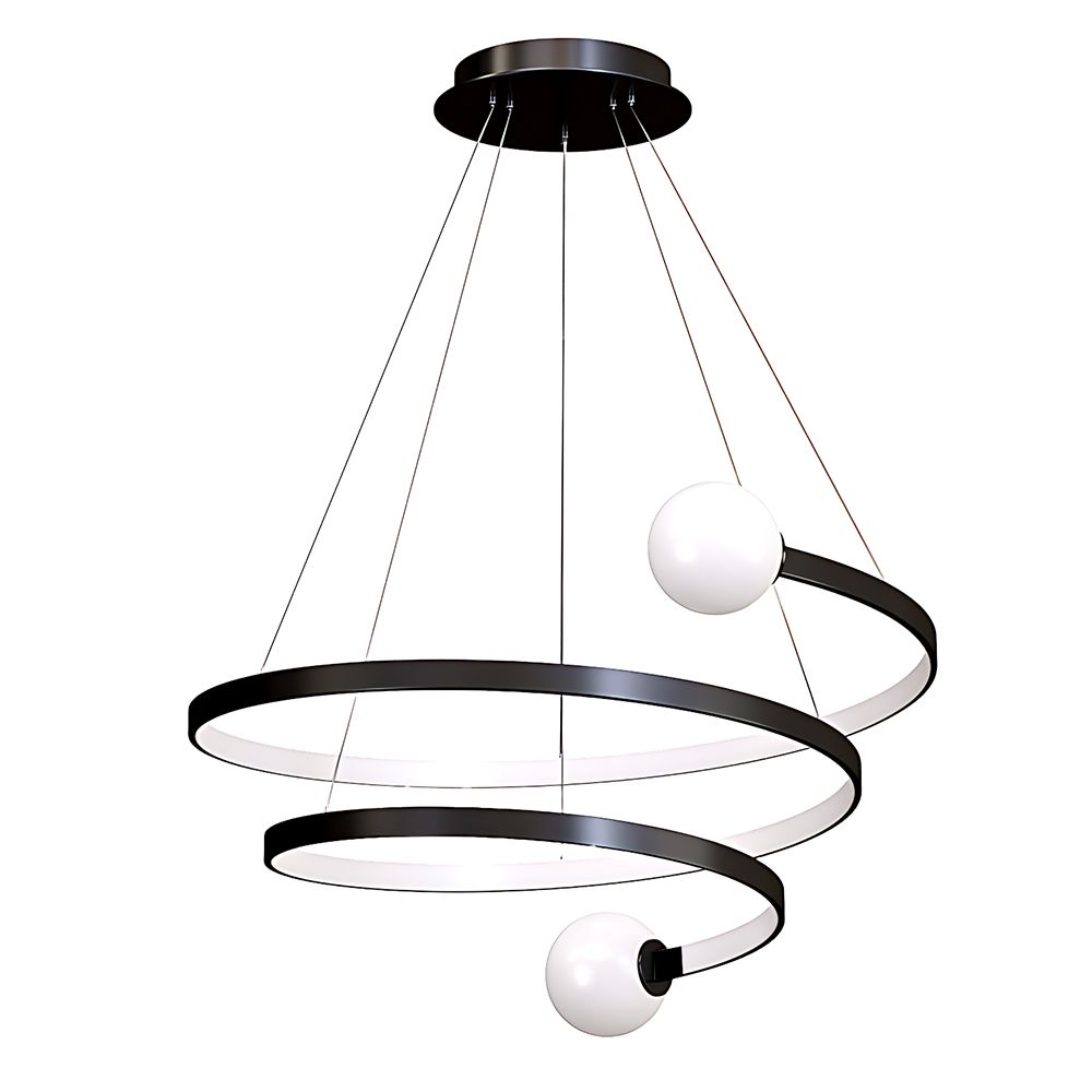 Toolight Riippuvalaisin LHJ029-CP BLACK LED Musta 55x55xcm