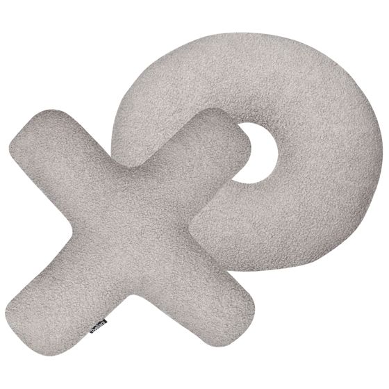 Koristetyynysetti 2 kpl HESPERIS buklee Vaaleanharmaa Hillitty