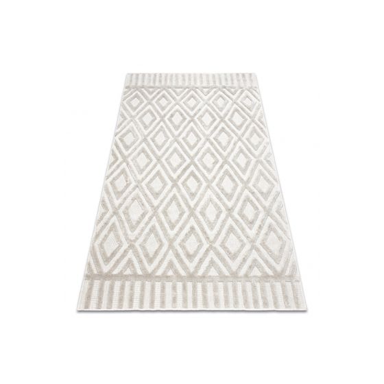 Matto SANTO STRING SIZAL 58377 timantteja, geometrinen, siksak beige 200x290 cm