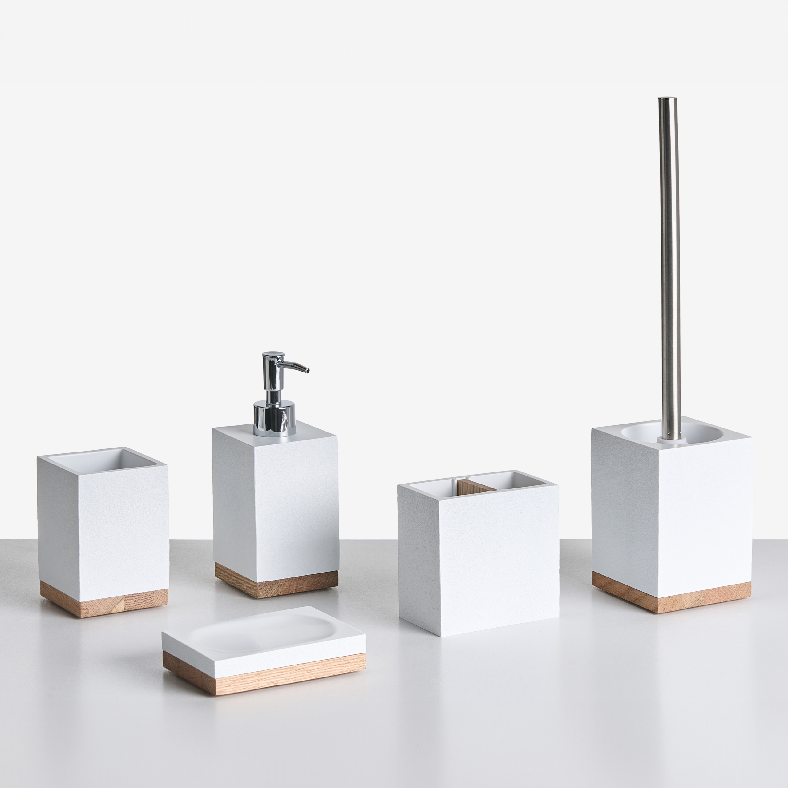 Kylpyhuonesetti 5 osaa TAPICHE Valkoinen