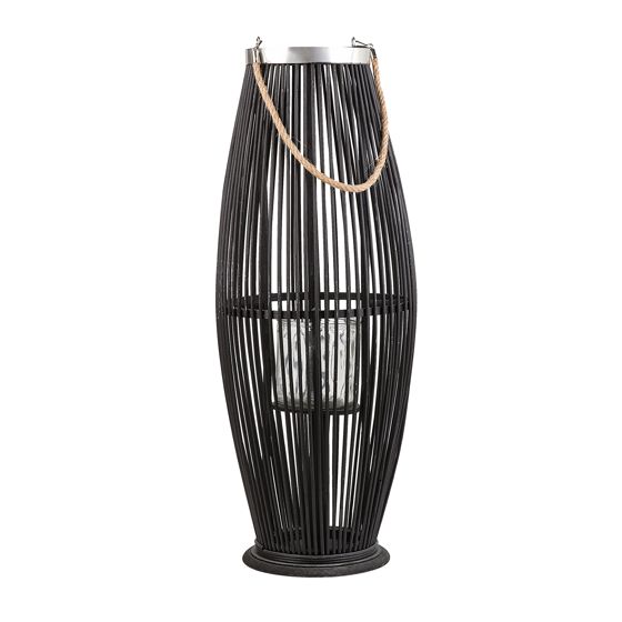 Lyhty TAHITI bambu 72 cm Musta
