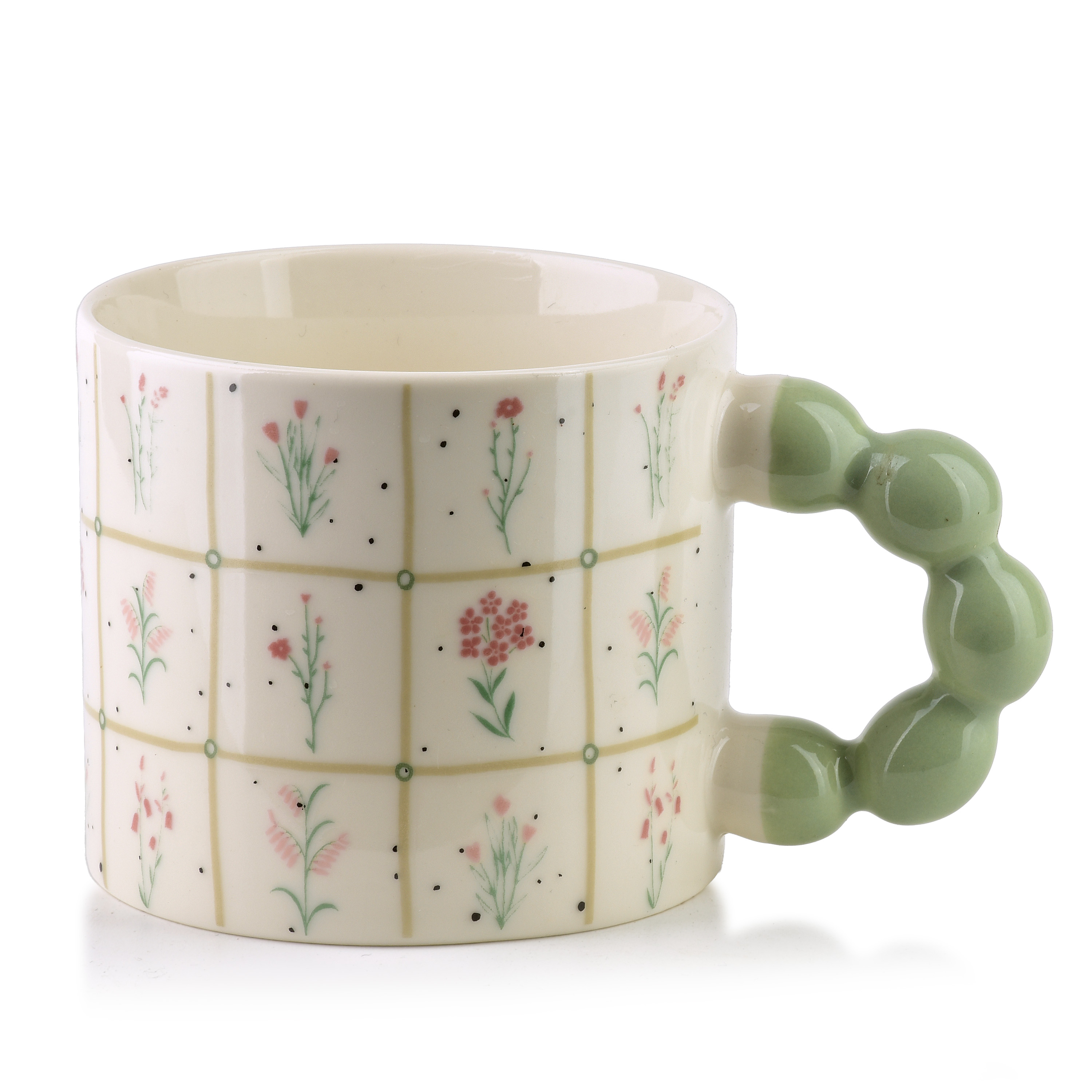Muki posliini AFFEKDESIGN NARIA 9x14x8 cm pastellinvihreä 1 kpl