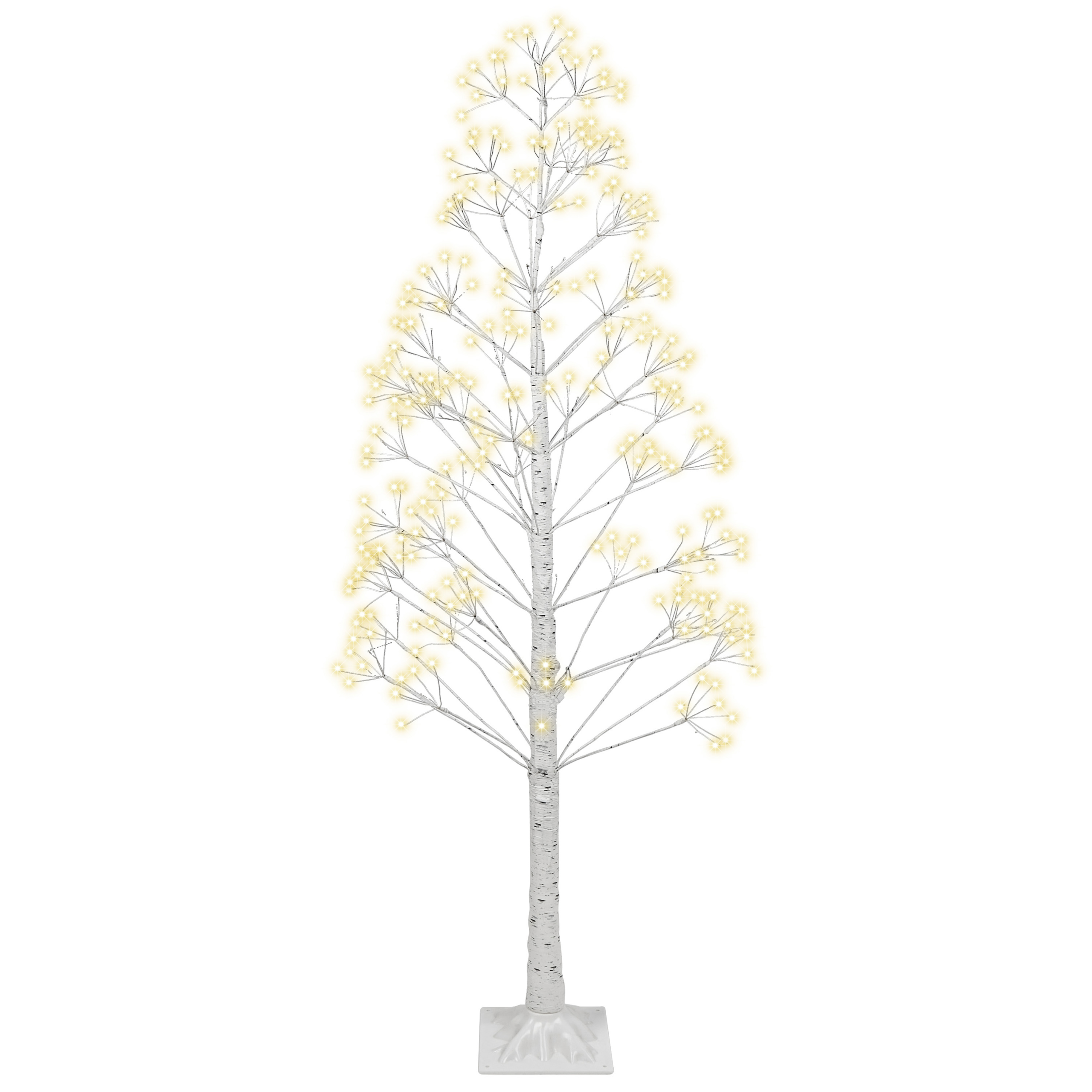 Ulkokoriste LED-valo ALBIONI Puu 180 cm Valkoinen