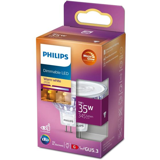 LED GU5.3 Spot 35W 12V Himmennettävä WarmGlow 345lm