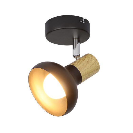 NETTLIFE Vintage - kattospottivalaisin E14 Industrial - rautavarjostin Kääntyvä kohdevalaisin makuuhuoneeseen, käytävään, olohuoneeseen