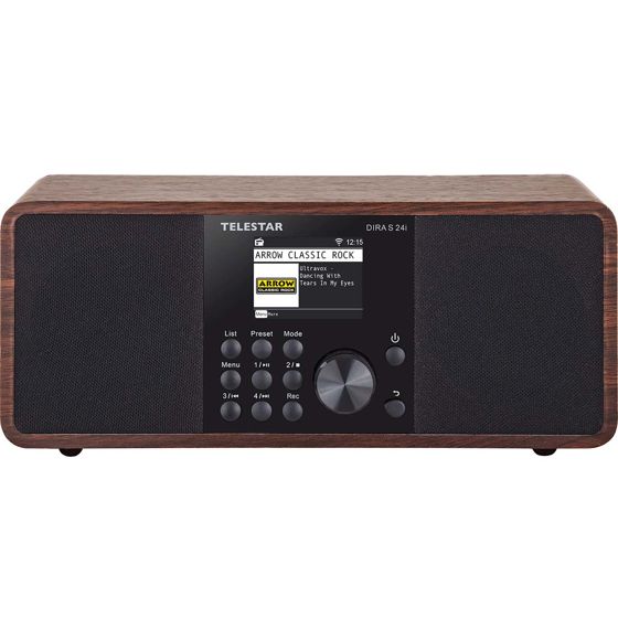 Monitoiminen Stereoradio DAB+ / FM / Internet / Bluetooth DIRA S 24i Puuta
