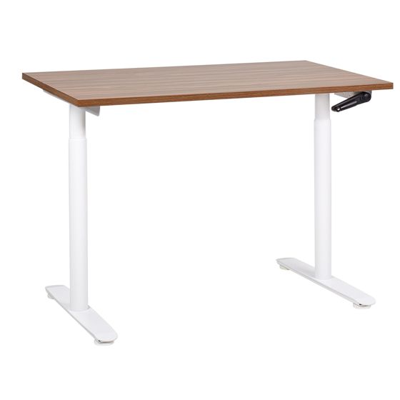 Työpöytä säädettävä DESTINAS 120 cm 72 cm Ruskea/valkoinen