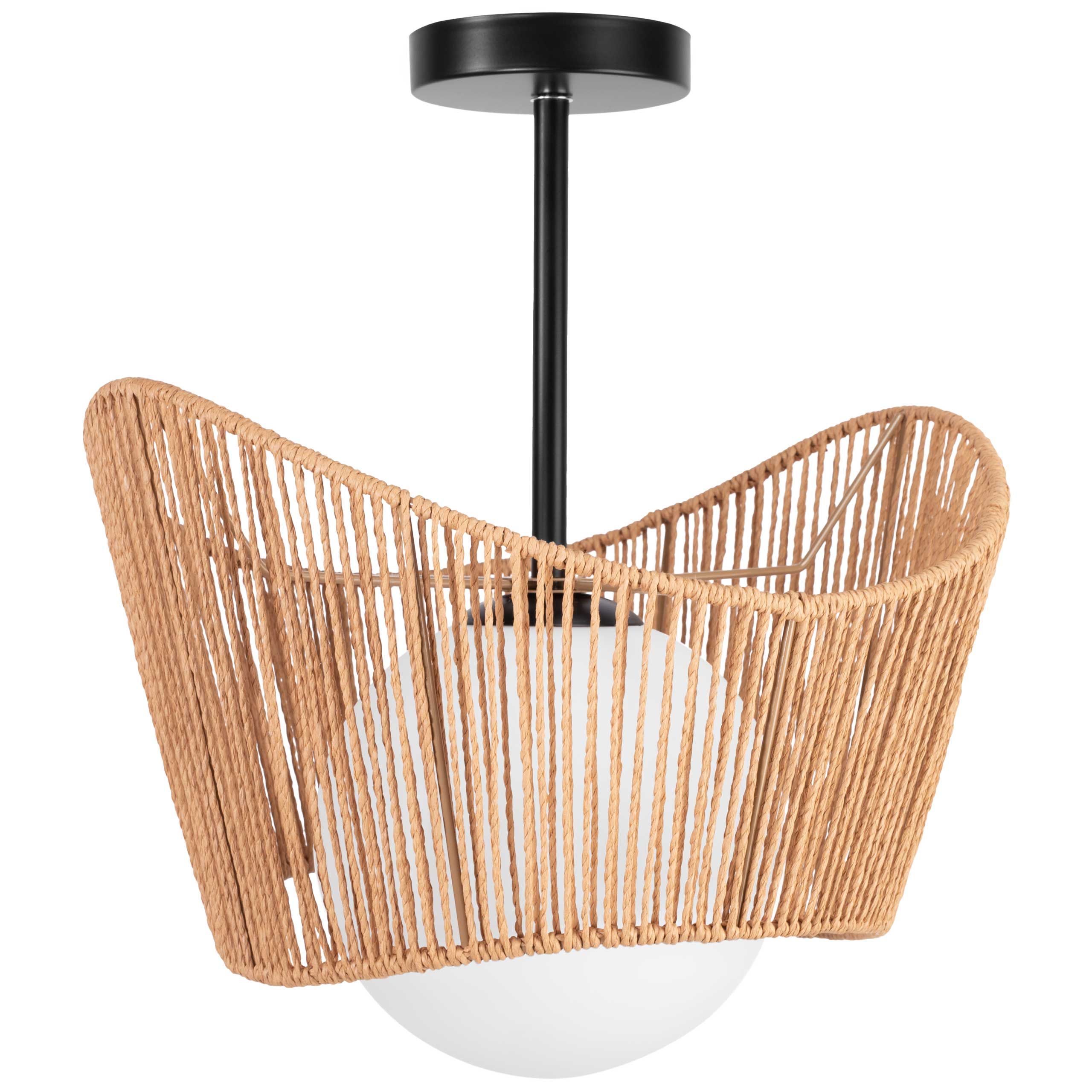 TOOLIGHT riippuva kattovalaisin APP1589-1CP BOHO beige, 30x39,5x30cm