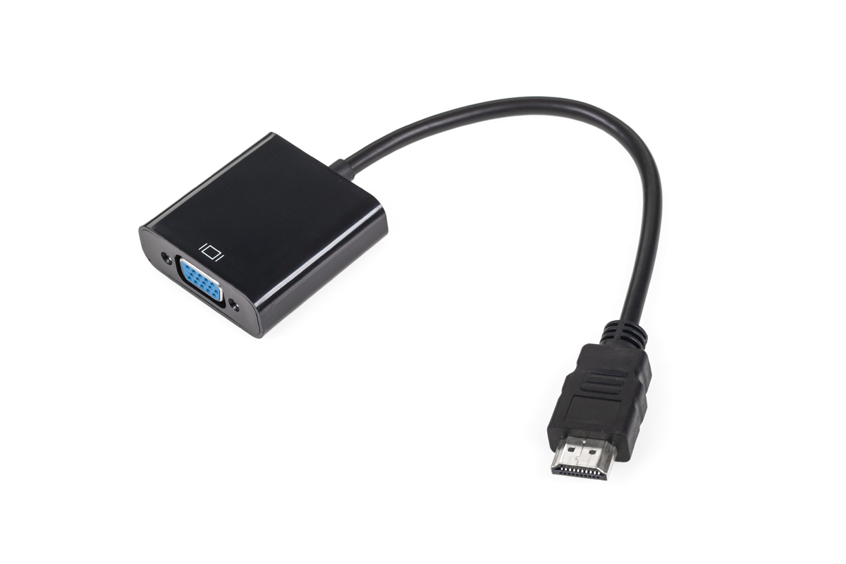 HDMI-liitin → VGA-liitäntäadapteri