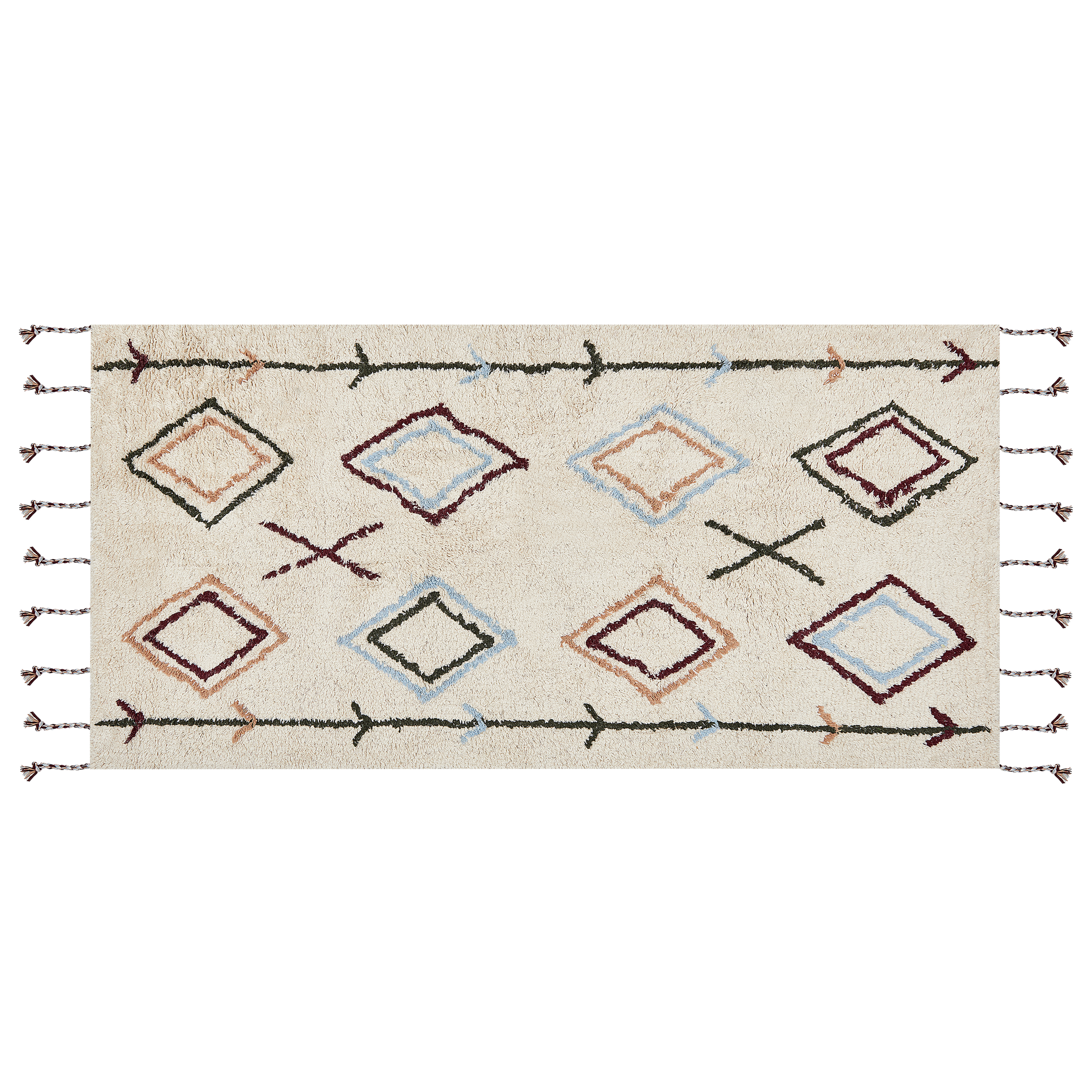 Matto CORUM Beige 80 x 150 cm Puuvilla