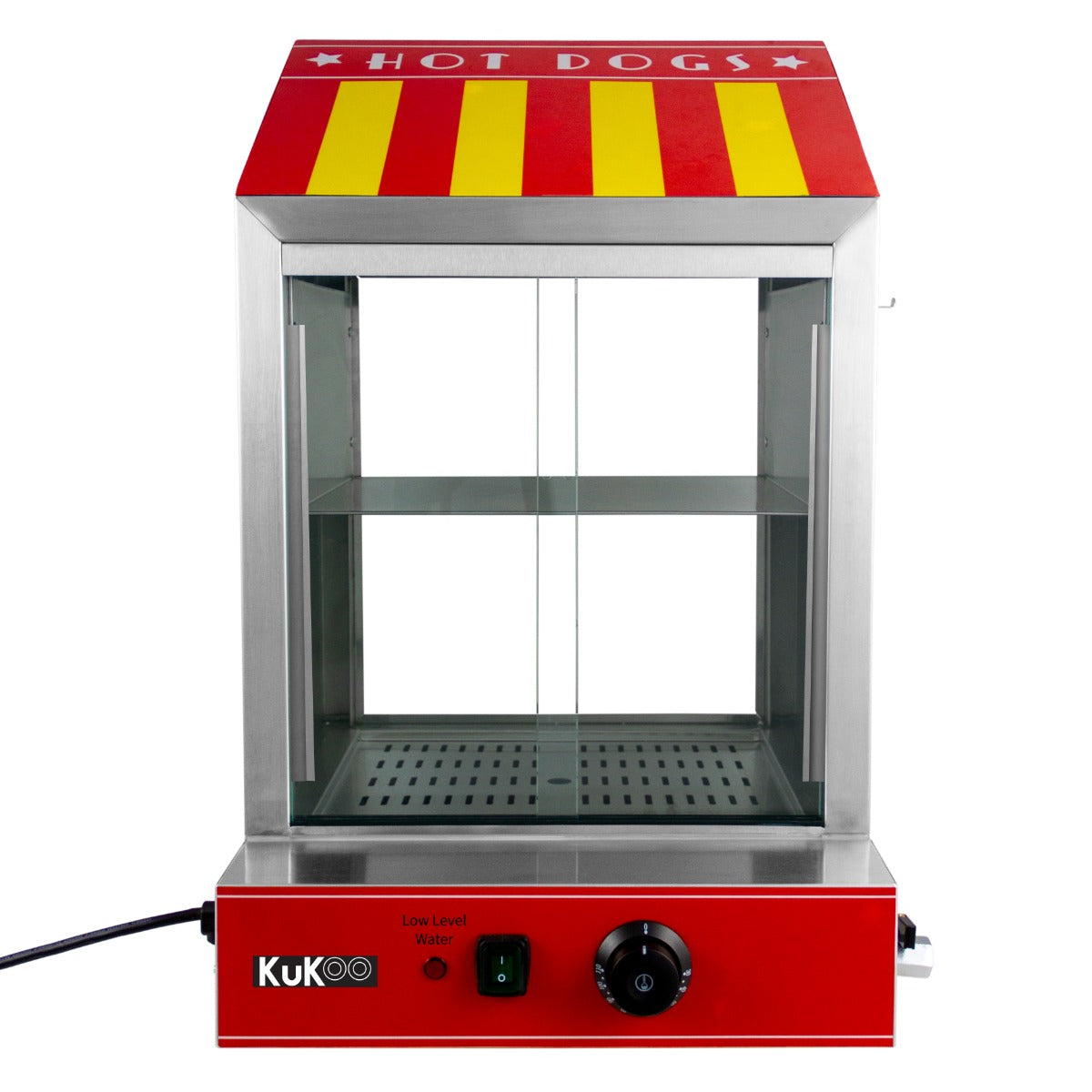 KuKoo kaupallinen hot dog -höyrystin