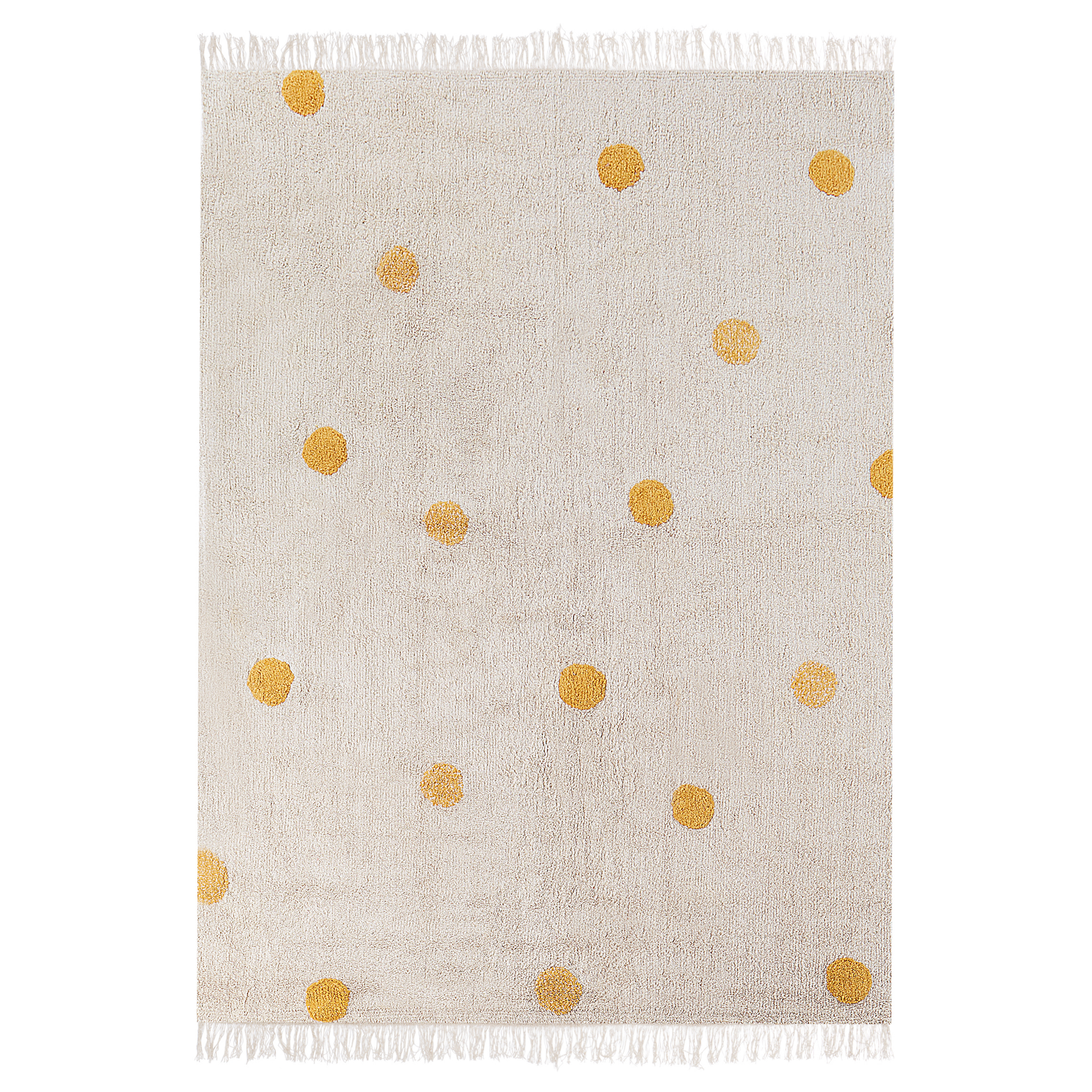 Lastenhuoneen matto DARDERE Keltainen 140 x 200 cm puuvilla