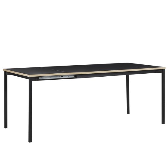 Jatkettava ruokapöytä AVIS Musta 140/190 cm 90 cm