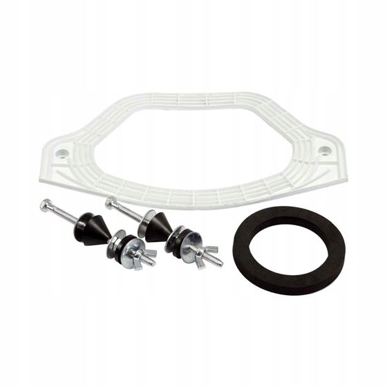 Korjaussarja kompaktille wc:lle puolisuunnikkaan muotoisella tiivisteellä