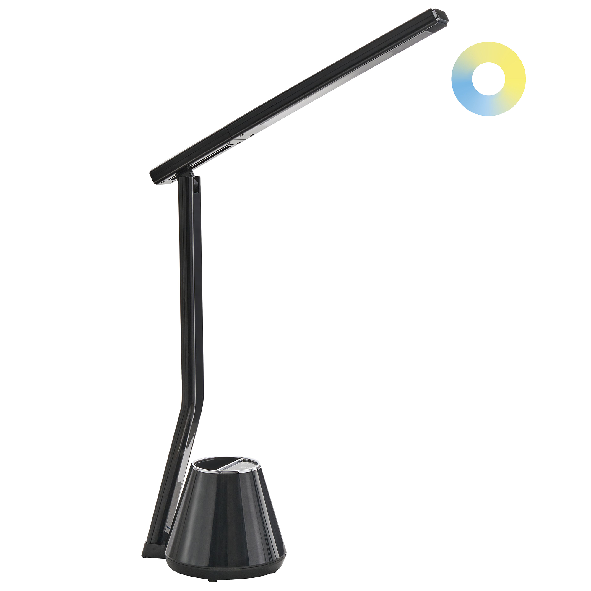 Työpöydän LED-valaisin DENEB himmentimellä Musta