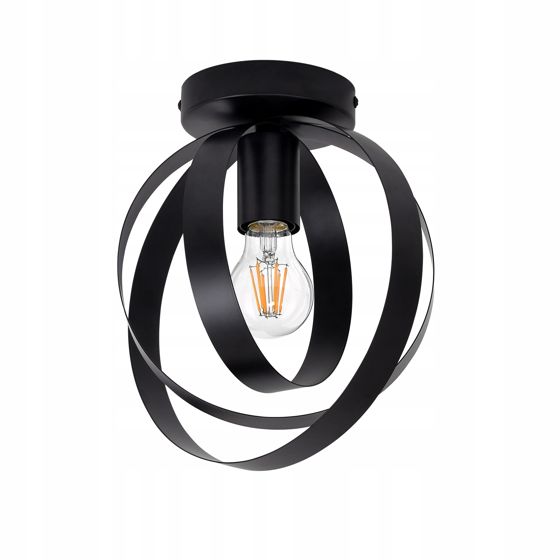 NETTLIFEKattovalaisin E27, teollinen metalli, musta Käytäväkeittiön, lamppu retro, ruokapöytä vintage, lampunvarjostin sisätilat, olohuone makuuhuone