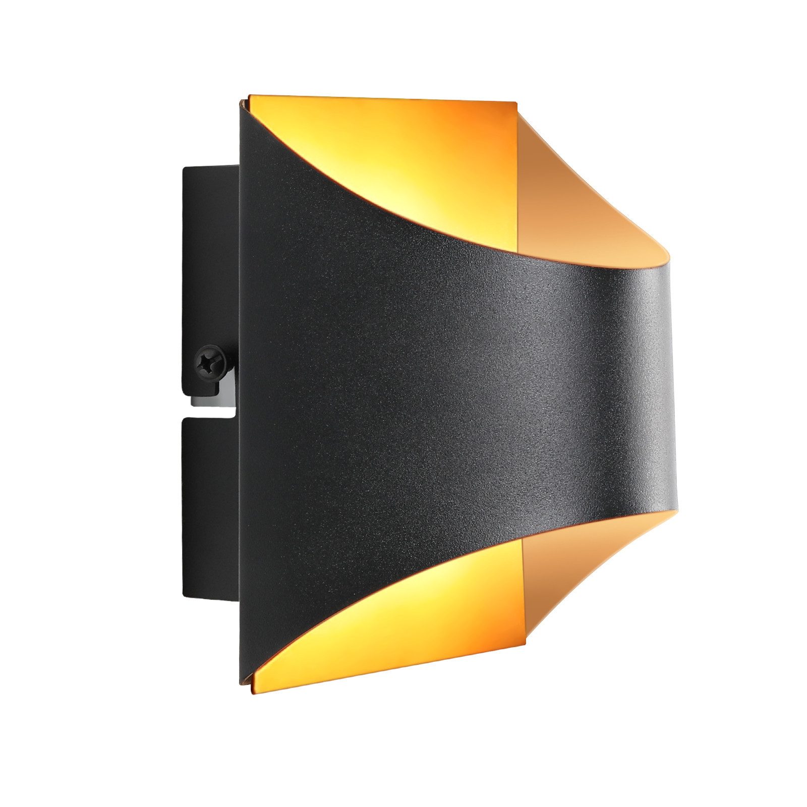 NETTLIFE mustakultainen seinävalaisin - Modernit seinävalaisimet portaisiin, lastenhuoneeseen