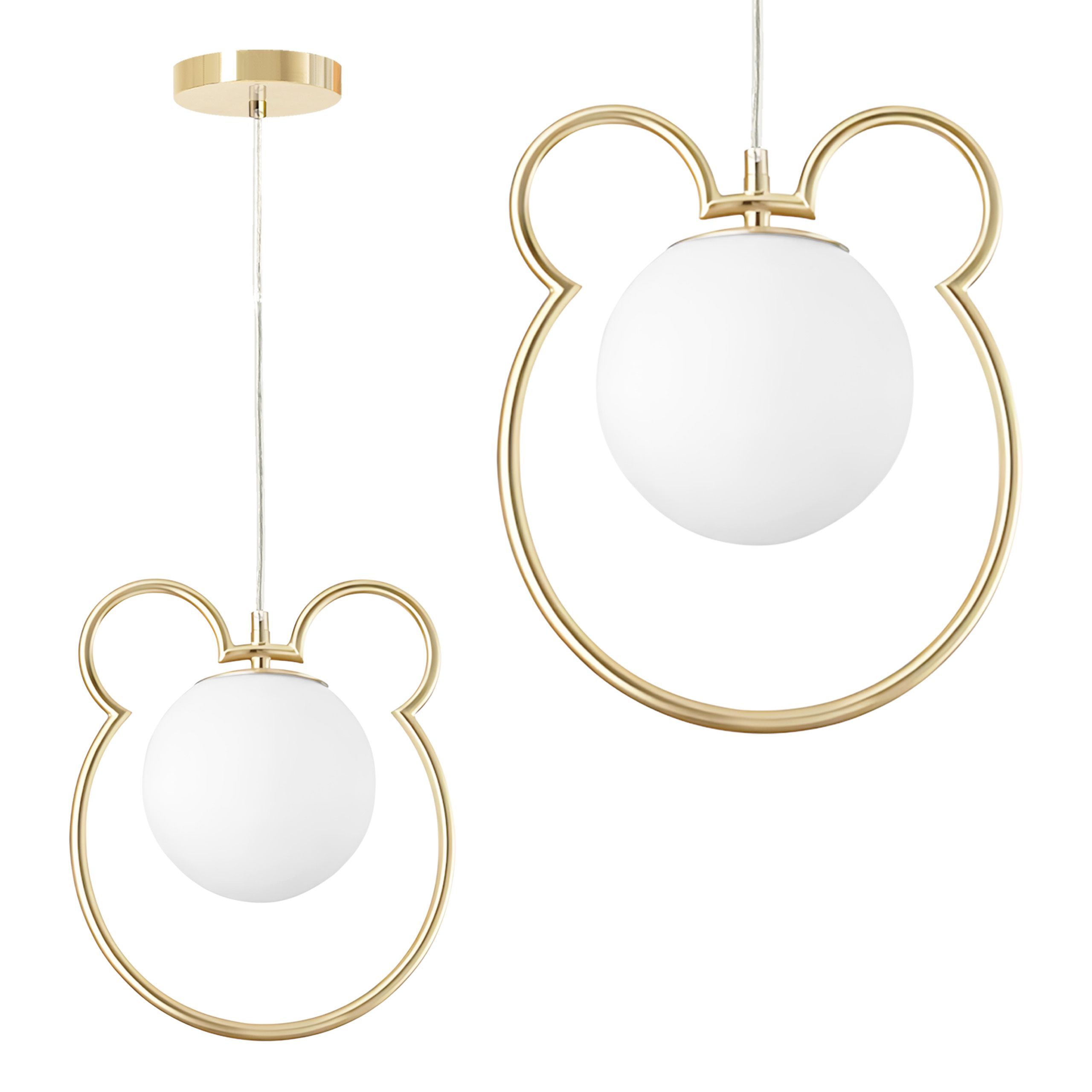 TOOLIGHT riippuvalaisin G105-1W kulta valkoinen, 28X25X28CM