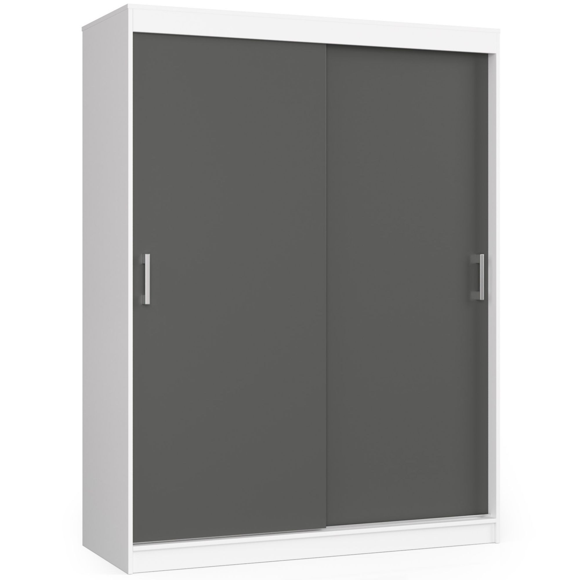 Akord Liukuovi Kaappi Mono Valkoinen/Harmaa Grafiitti 150x60x200