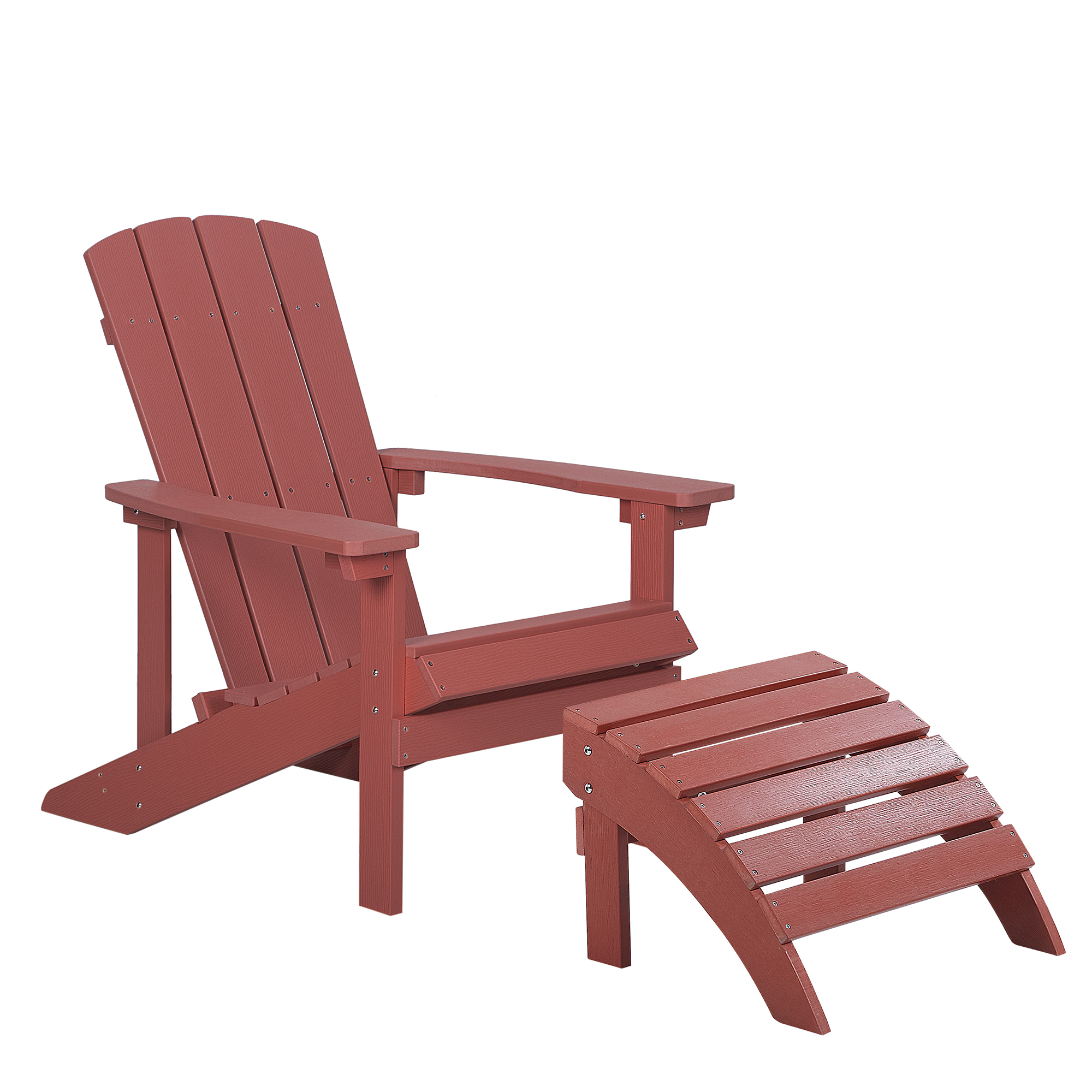 Puutarhatuoli ADIRONDACK rahilla Punainen