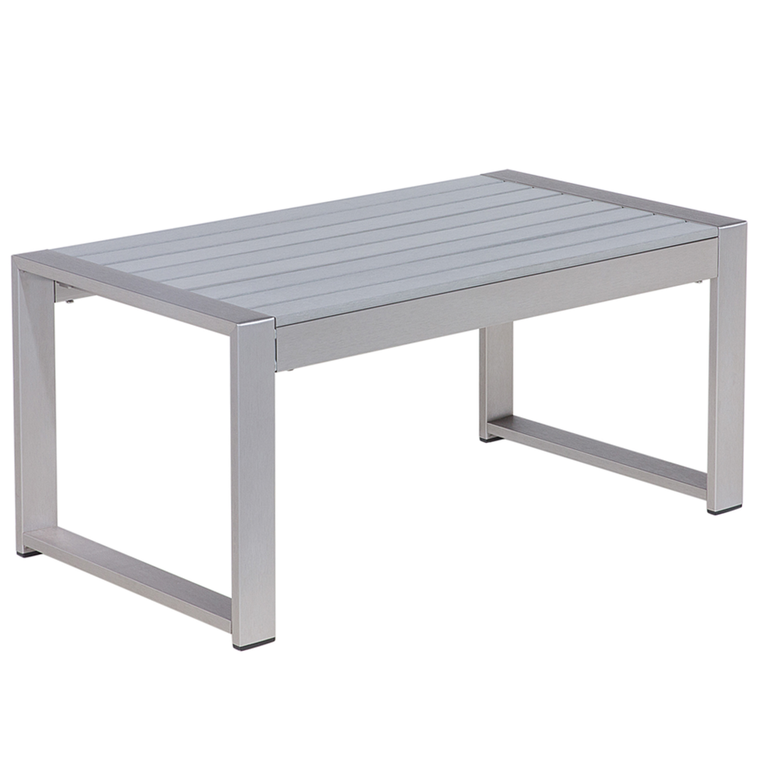 Ulkosohvapöytä SALERNO 90 cm 50 cm Metalli Vaaleanharmaa