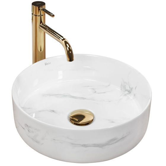 REA Malja-allas SAMI nature marble, 36X36X11, 5CM