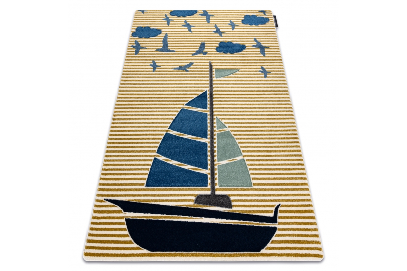 Matto PETIT SAIL vene, purjevene kulta 200x290 cm