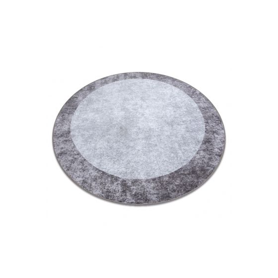 MIRO 51648.803 pyöreä matto Marmori liukumaton - tummanharmaa pyöreä 100 cm