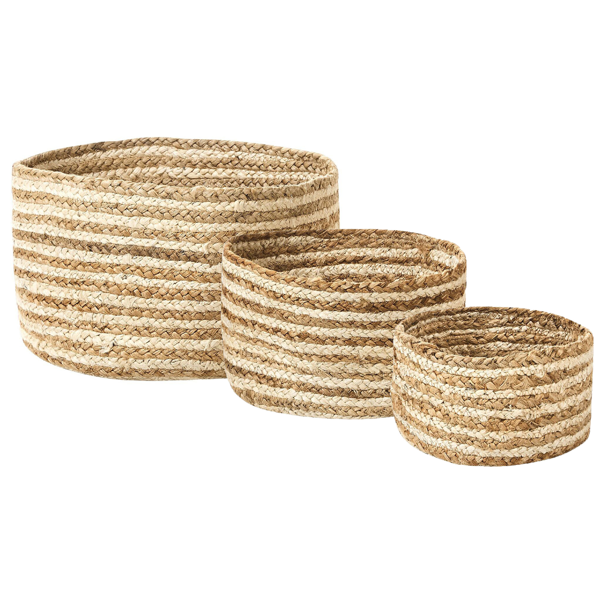 Korisetti 3 kpl KAHU juutti Luonnonväri