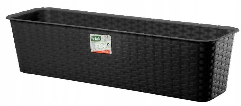 Antrasiittirottinkiparvekelaatikko 60 cm