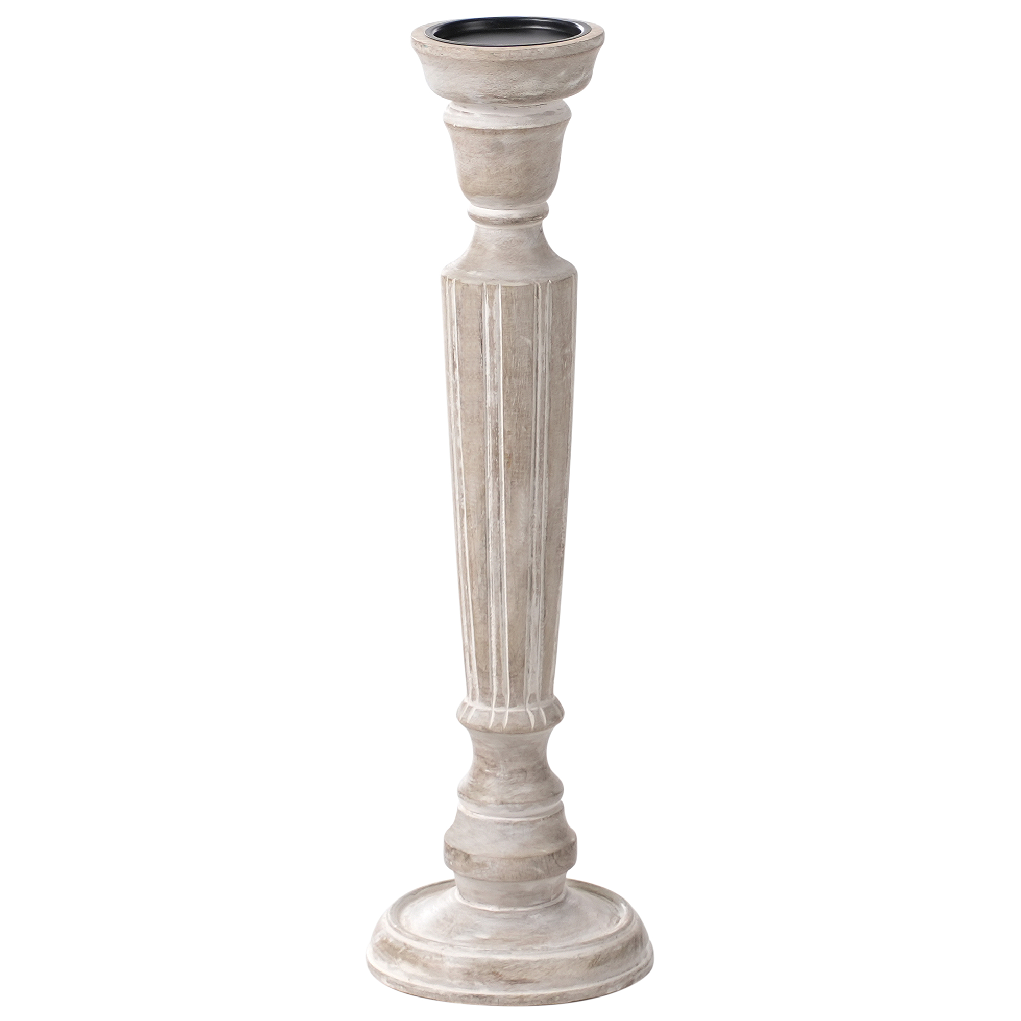 Kynttilänjalka MALLAWI mangopuu 50 cm Vaaleanruskea