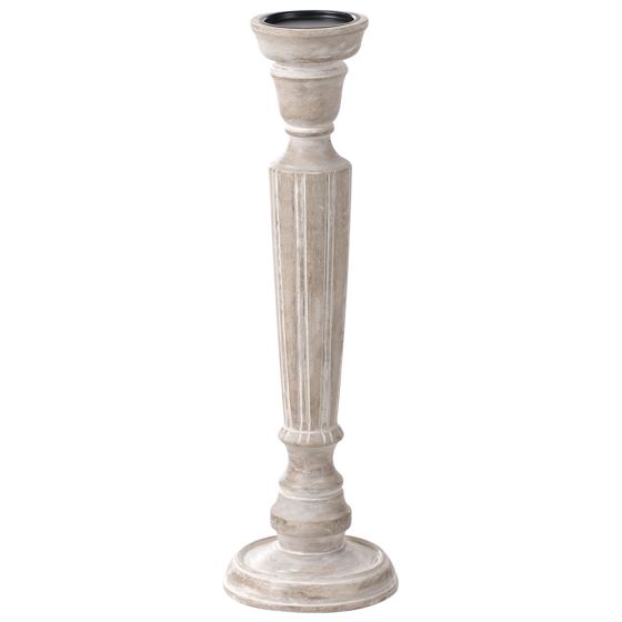 Kynttilänjalka MALLAWI mangopuu 50 cm Vaaleanruskea