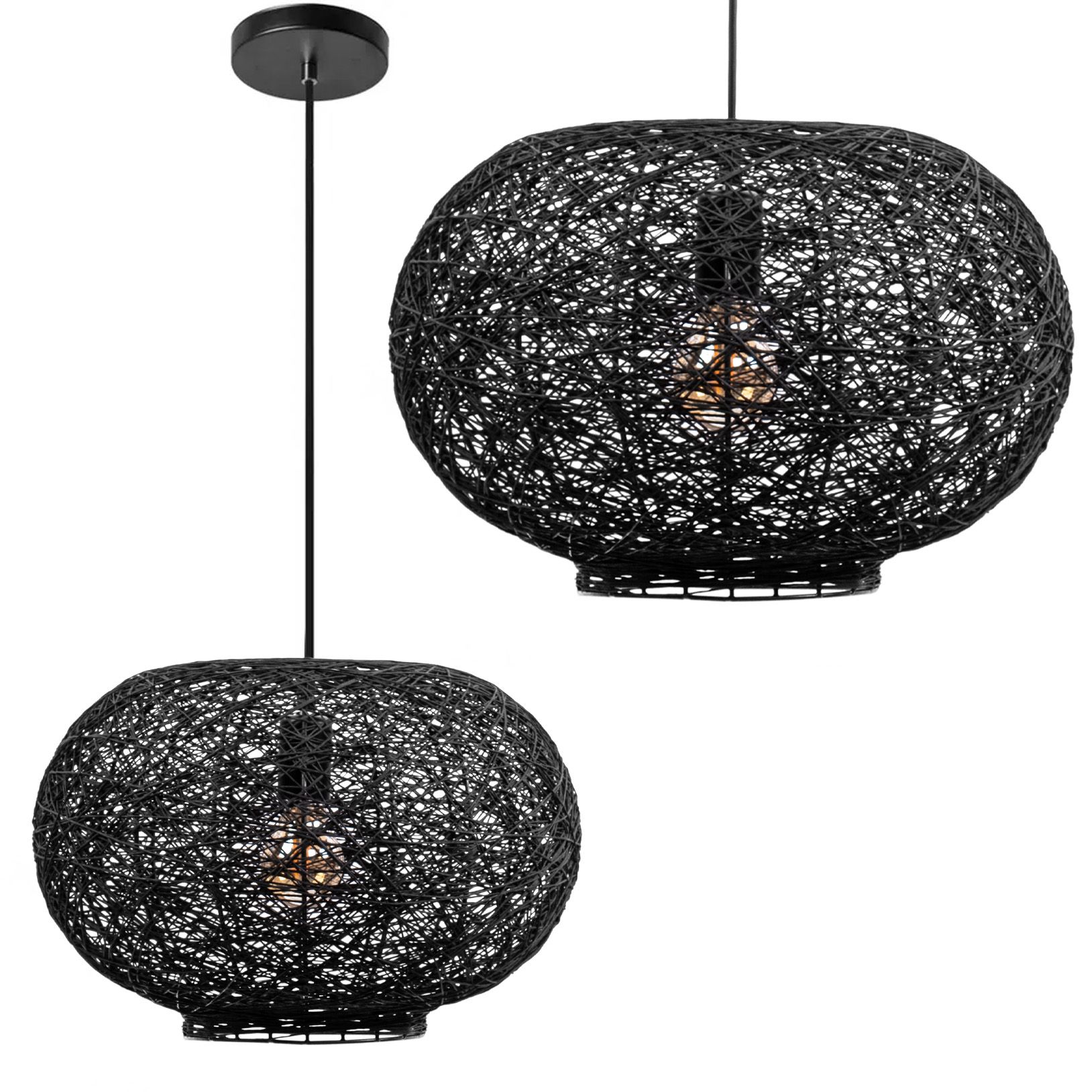 TOOLIGHT riippuvalaisin APP1321-1CP musta, 40X40X25CM