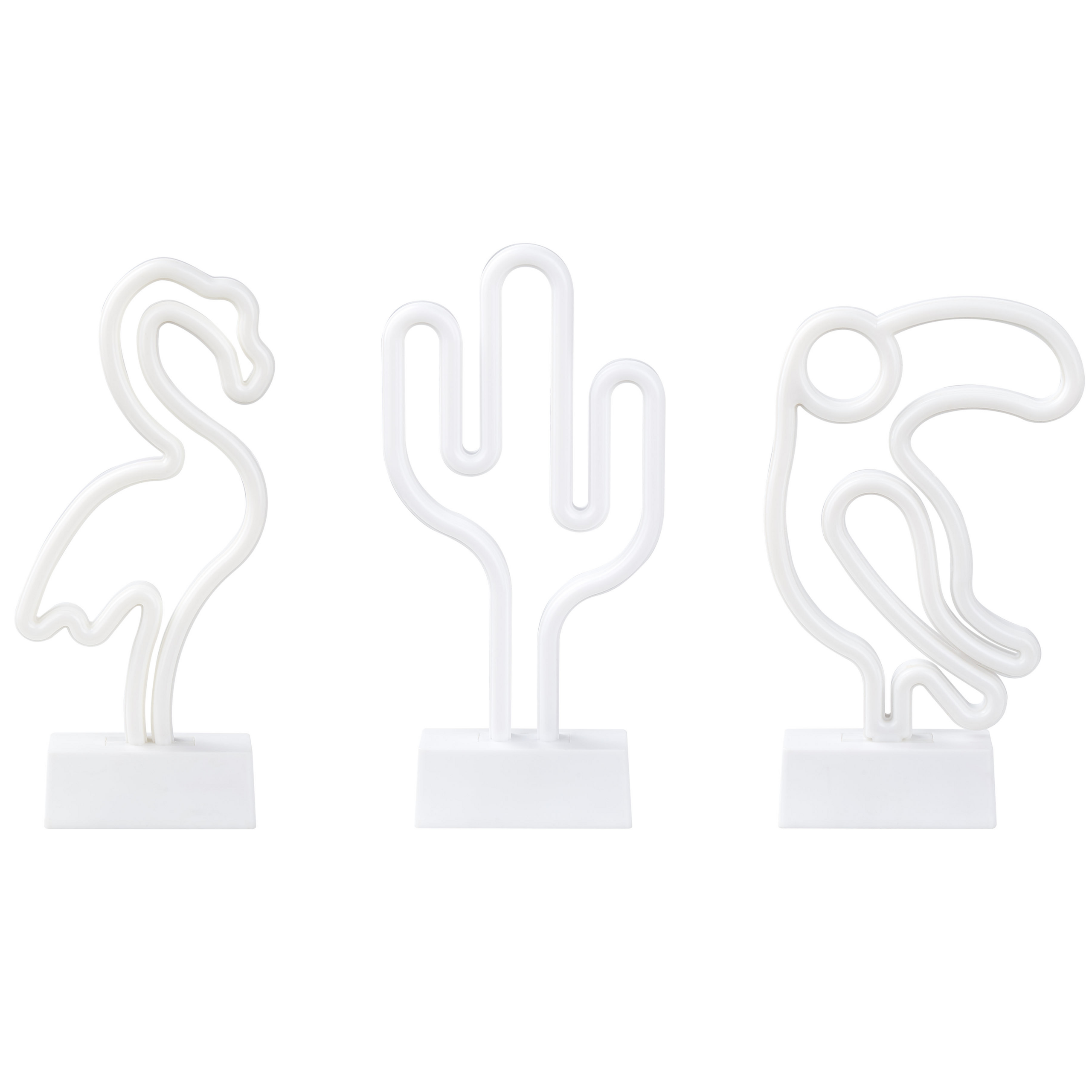 LED-neonvalaisinsetti 3 kpl MABEL Monivärinen