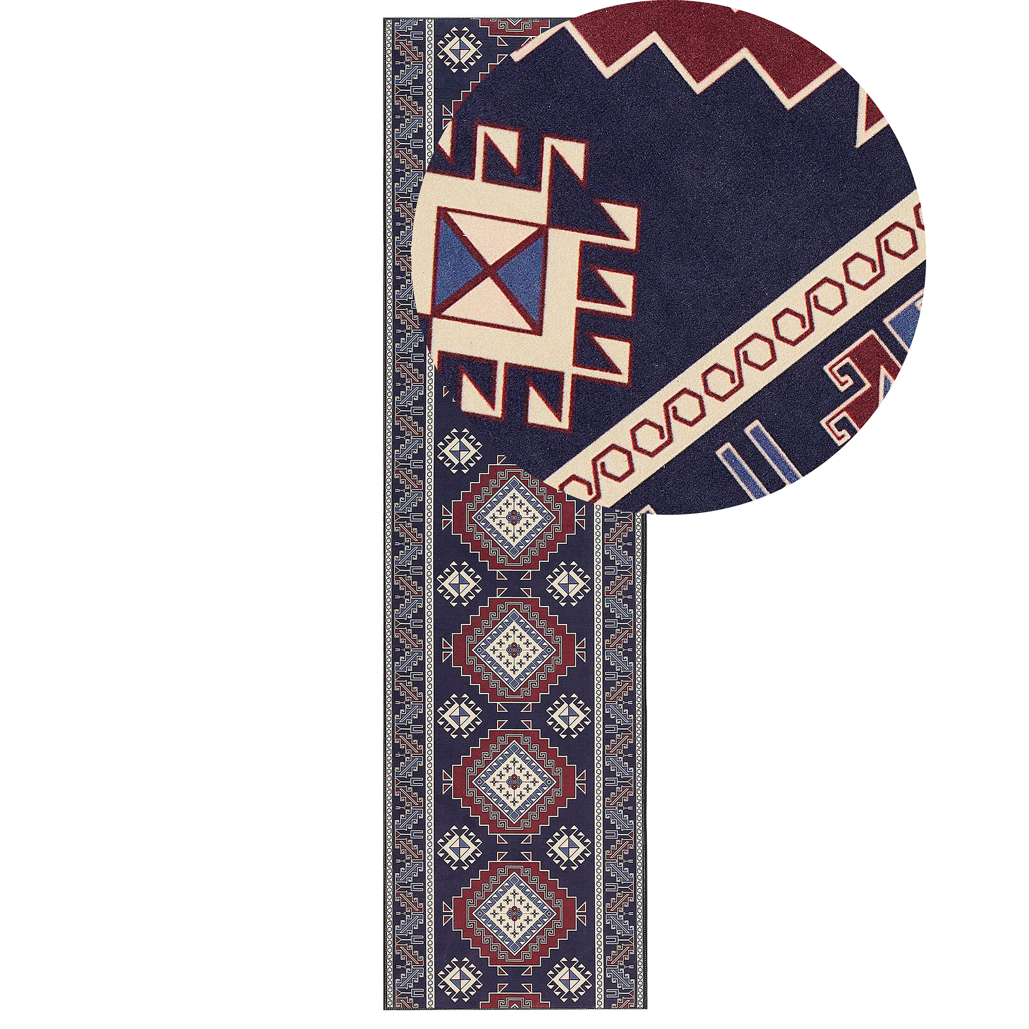 Matto KANGAL Tummansininen 80 x 300 cm