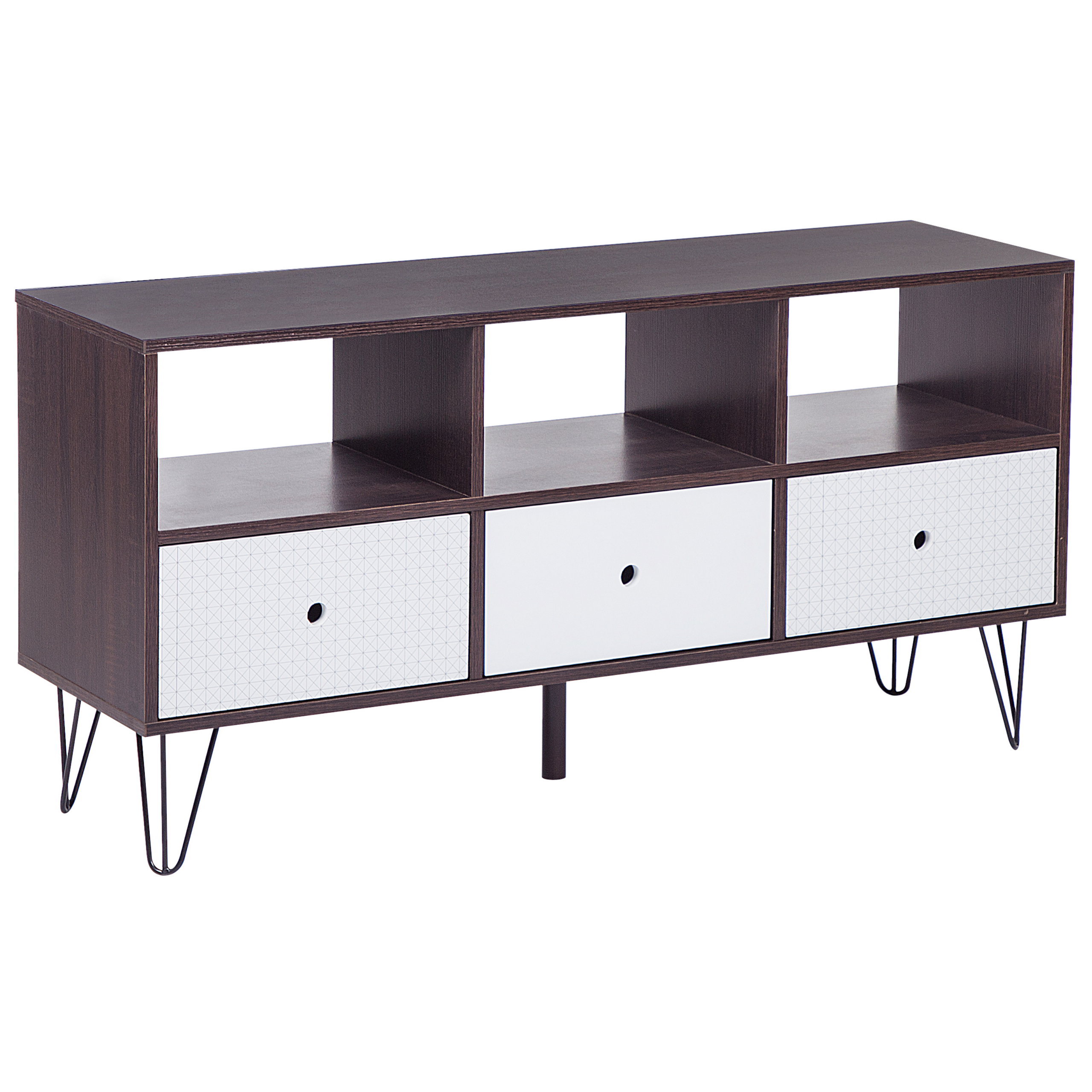 TV-taso FOSTON Ruskea/valkoinen