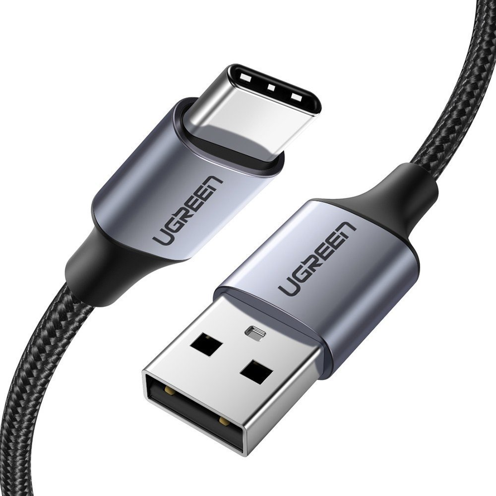 USB-kaapeli - USB-C QC 3.0 3A 1m harmaa