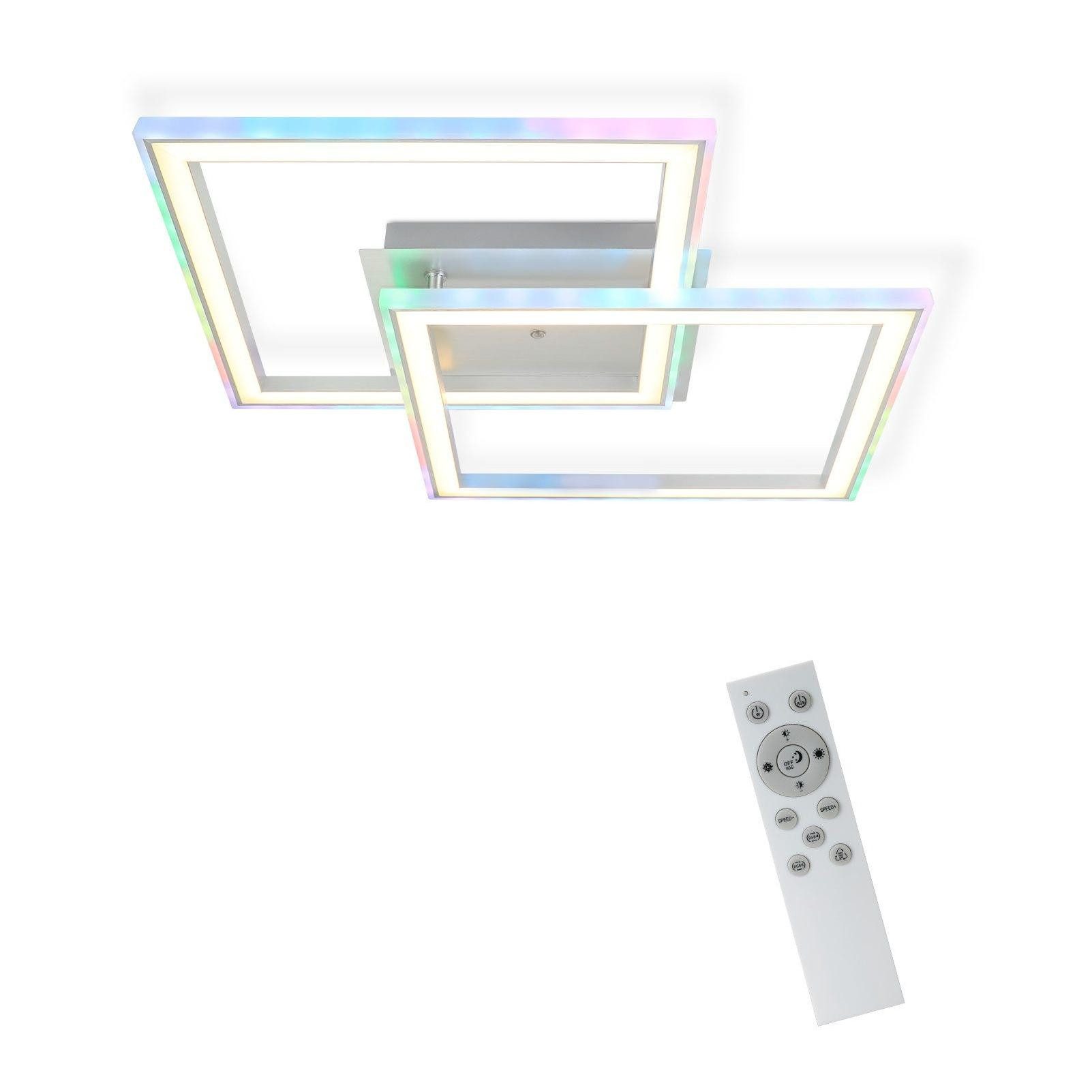 RGB LED-kattovalaisin, väriä vaihtava, himmennettävä lamppu kaukosäätimellä, 35W