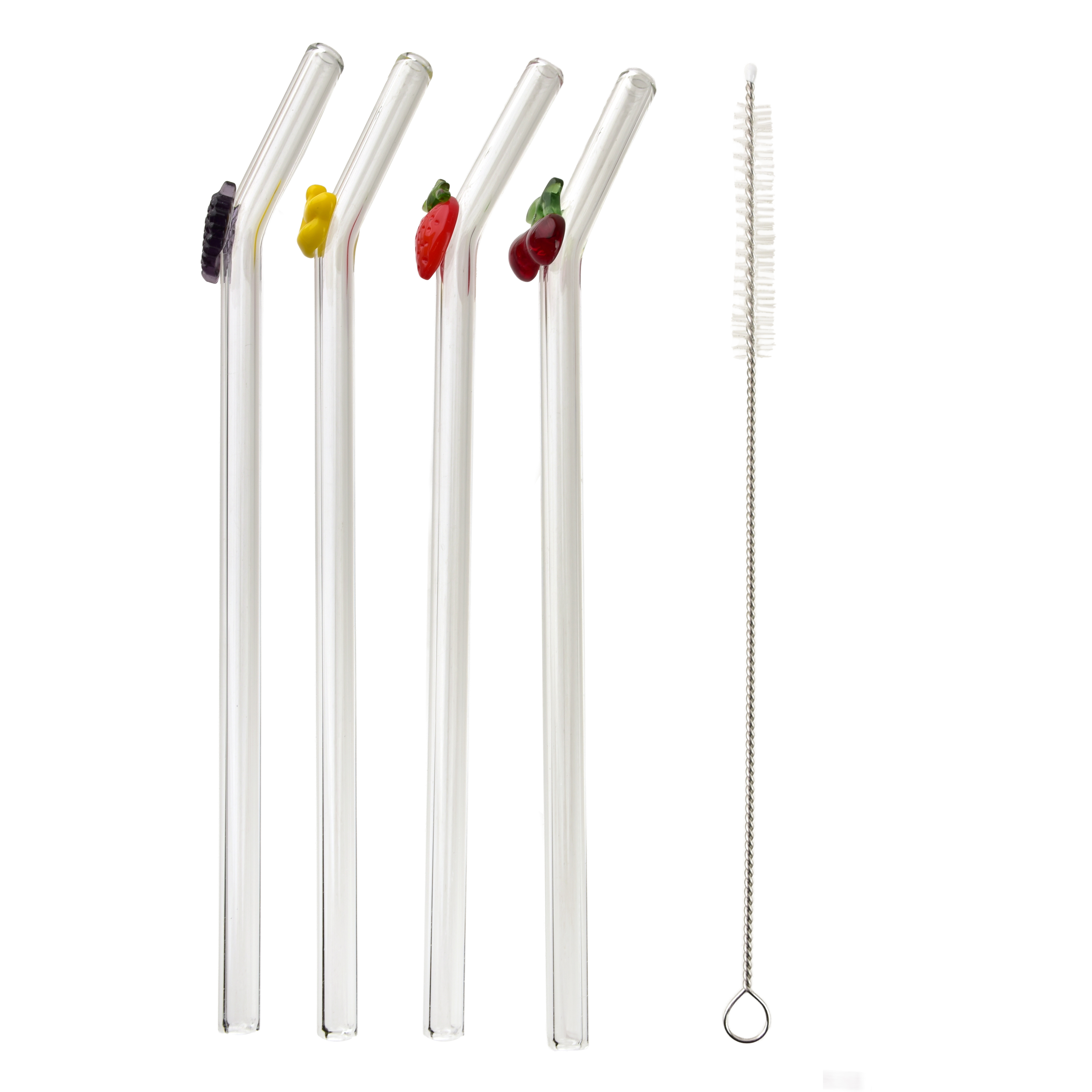 Juomapilli lasi Peter Owoce 21cm värillinen 4kpl