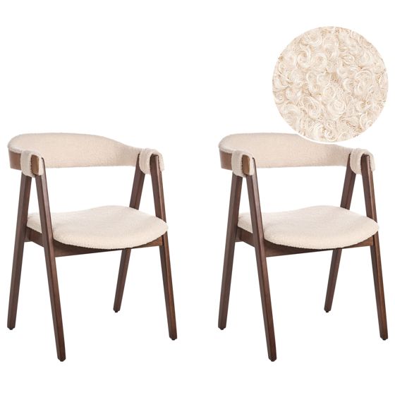 Ruokatuolisetti 2 kpl DAY buklee Tummanruskea/beige