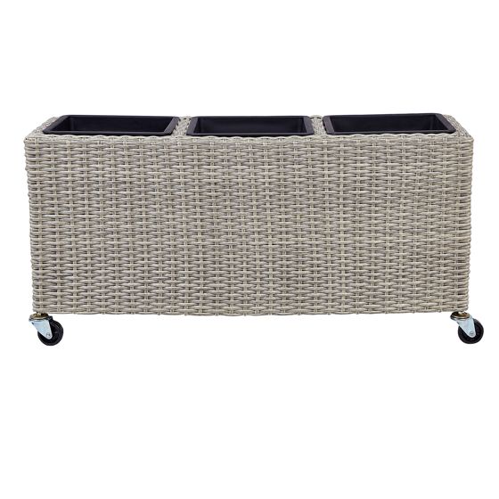 Kukkaruukku BELLIS polyrottinki 82 cm Vaaleanruskea